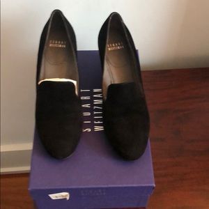 Stuart Weitzman Black Suede Wedge